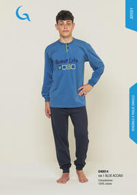 PIGIAMA RAGAZZO M/L U40014 Tellini S.r.l. Ingrosso Abbigliamento
